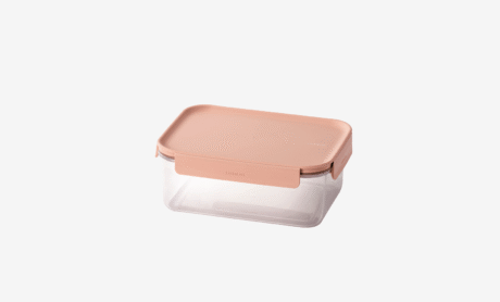 קופסת אחסון מרובעת 1.65 ליטר מכסה בצבע ורוד פסטל מסדרת קלאסיק פלוס של Lock&Lock