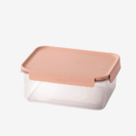 קופסת אחסון מרובעת 2.75 ליטר מכסה בצבע ורוד פסטל מסדרת קלאסיק פלוס של Lock&Lock