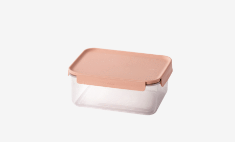 קופסת אחסון מרובעת 2.75 ליטר מכסה בצבע ורוד פסטל מסדרת קלאסיק פלוס של Lock&Lock