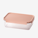 קופסת אחסון 2.8 ליטר מכסה בצבע ורוד פסטל מסדרת קלאסיק פלוס של Lock&Lock