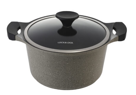 סיר יציקת אלומיניום 32 ס"מ - סדרת סטון Lock & Lock