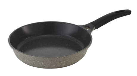 מחבת יציקה 24ס"מ מסדרת STONE  מבית Lock&Lock עם תחתית אינדוקציה בציפוי אבן שיש פנימי/חיצוני LCA6243D