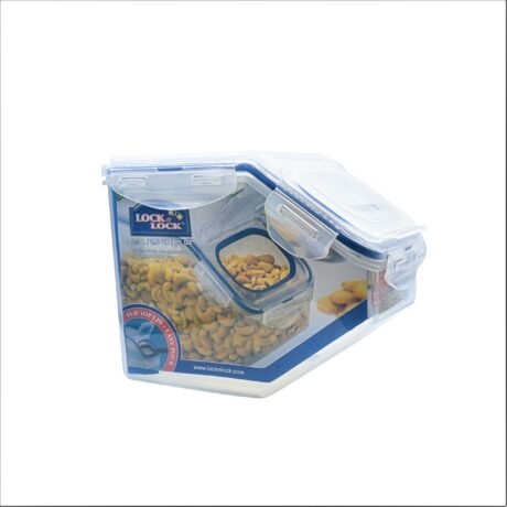 קופסת אחסון Lock&Lock הרמטית 2.5 ליטר דגם HPL701 עם פתח עליון רחב. מידות: 15.8x12.9x21.3 ס"מ
