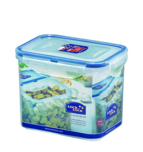 קופסת אחסון Lock&Lock הרמטית 1 ליטר דגם 812 מידות: 11.7x10.8x15.1 ס"מ