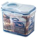 קופסת אחסון הרמטית Lock&Lock עם פתח עליון 1 ל' דגם 812F מידות: 12.5x10.8x15.1 ס"מ