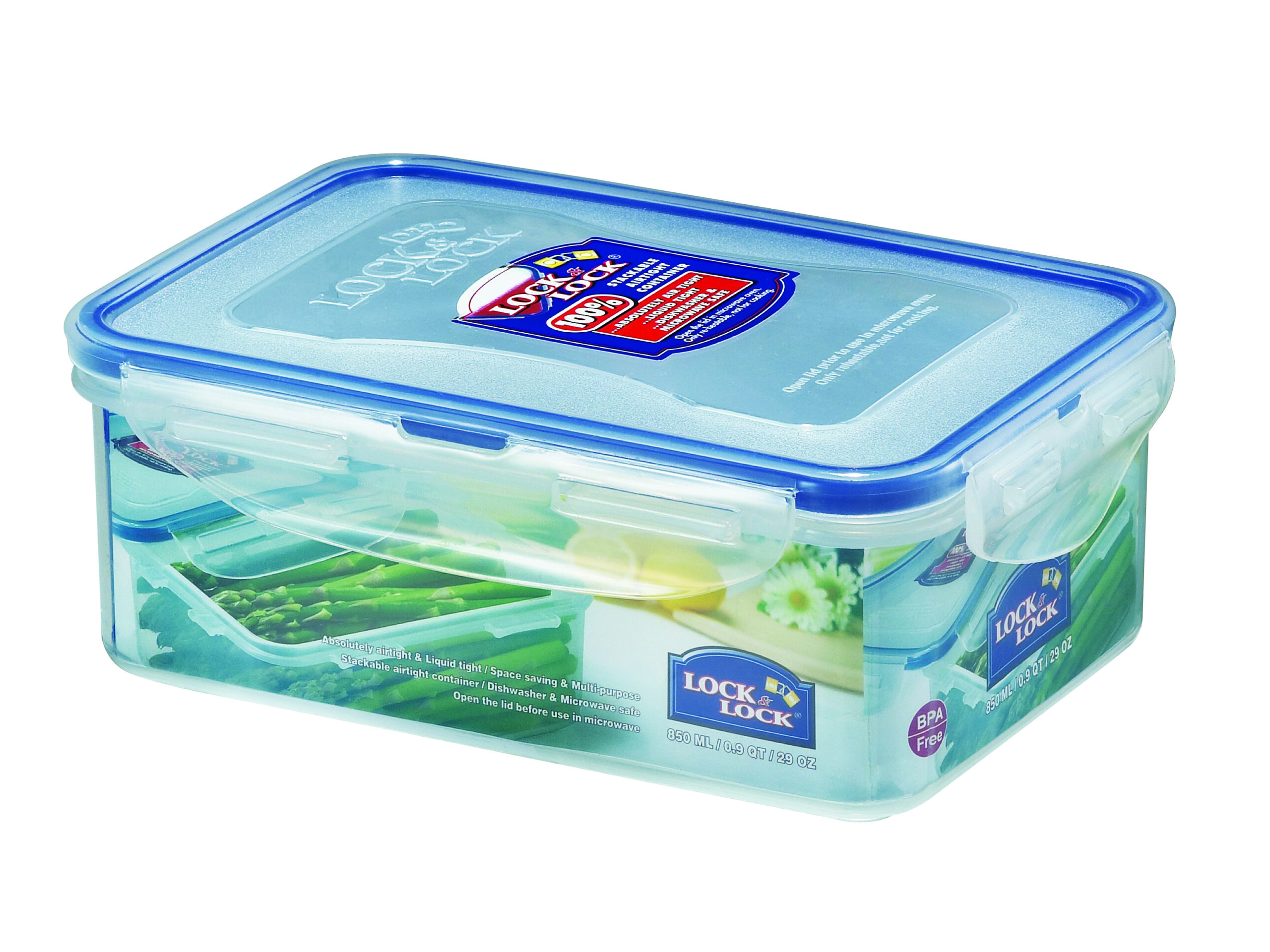 700-815-2-1-scaled-1.jpg קופסת אחסון Lock&Lock הרמטית 850 מ"ל דגם 815M מידות: 6.8x12.8x18.1 ס"מ – תמונה 1