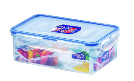 קופסת אחסון Lock&Lock הרמטית 1 ליטר  דגם 817 מידות 6.9x13.4x20.5 ס"מ