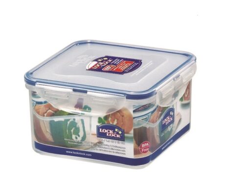 קופסת אחסון Lock&Lock הרמטית 1.2 ל' מידות: 8.7x15.5x15.5 ס"מ דגם 822D