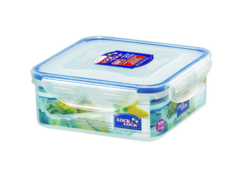קופסת אחסון Lock&Lock הרמטית 870 מ"ל מידות: 6x15.5x15.5 ס"מ דגם 823