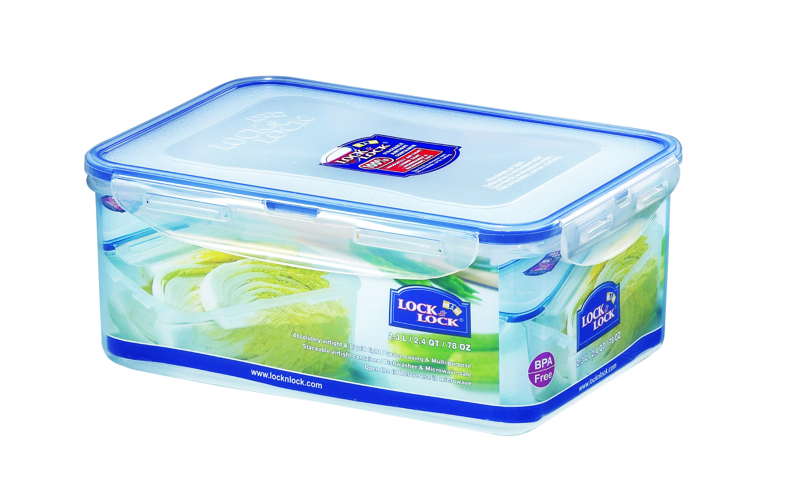 700-825-1-1-scaled-1.jpg קופסת אחסון Lock&Lock הרמטית 2.3 ל' מידות: 9.5x16.5x23.2 ס"מ דגם 825 – תמונה 1