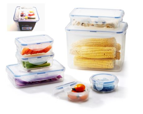 סט 7 קופסאות  אחסון Lock&Lock הרמטיות באריזת סליב דגם HPL829SF07