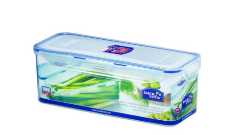 קופסת אחסון Lock&Lock הרמטית עם רשת 3.4ל' הרשת מיועדת לניקוז נוזלים. מידות: 11.8x13.1x33 ס"מ דגם 846