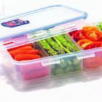 קופסת אחסון Lock&Lock הרמטית מחולקת 1.6 ל' מידות: 6x15.2x29.7 ס"מ דגם 847C