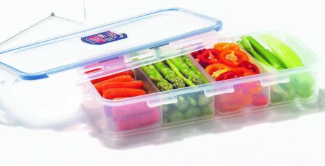 קופסת אחסון Lock&Lock הרמטית מחולקת 1.6 ל' מידות: 6x15.2x29.7 ס"מ דגם 847C