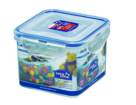 קופסת אחסון Lock&Lock הרמטית 680 מ"ל מידות: 8.7x12.1x12.1 ס"מ דגם 851