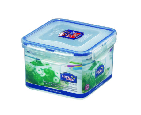 קופסת אחסון Lock&Lock הרמטית 860 מ"ל מידות: 8.8x13.4x13.4 ס"מ דגם 855