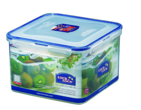 קופסת אחסון Lock&Lock הרמטית  מרובעת 3.7 ל' מידות: 13x20.5x20.5 ס"מ דגם 858D