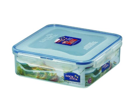 קופסת אחסון Lock&Lock הרמטית  מרובעת 1.6 ל' מידות: 6.5x20.5x20.5 ס"מ דגם 858