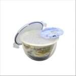 קופסת Lock&Lock עגולה לסלט 2.4 ל' עם רשת ושקית ג'ל להקפאה השקית ג'ל הקפואה מיועדת להשאיר את הסלט צונן ורענן. דגם HSM 956