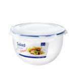 קופסת Lock&Lock עגולה לסלט עם מסננת פנימית- 4 ל' המסננת מיועדת לניקוז הנוזלים. קוטר 24.4 ס"מ גובה: 15.8 ס"מ דגם HSM957