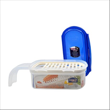 קופסת אחסון Lock&Lock בתוספת מגרדת וידית אחיזה 600 מ"ל מידות: 8.2x10.6x25.2 ס"מ דגם HPL 957