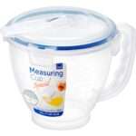 כד מידה Lock&Lock עם מכסה צבעוני ופיית מזיגה 1 ליטר מידות: 13.8x14.5x18.7 ס"מ דגם  HPL982