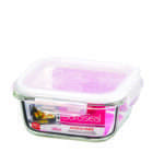 תבנית זכוכית מרובעת Lock&Lock אובן גלאס 540 מ"ל. מידות: 6.5x14.5x14.5 ס"מ. דגם LLG215