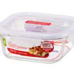 תבנית זכוכית מרובעת Lock&Lock אובן גלאס 750 מ"ל. מידות: 6.9x15.5x15.5 ס"מ. דגם LLG224