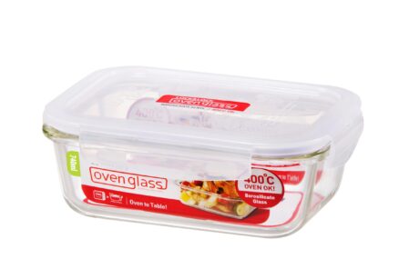 תבנית זכוכית מלבנית Lock&Lock אובן גלאס 740 מ"ל. מידות: 17.5x13x7.3 ס"מ. דגם LLG429