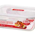 תבנית זכוכית מלבנית Lock&Lock בורוסיל 2 ליטר מידות: 8.8x18.9x25.1 ס"מ דגם LLG455