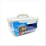 תבנית זכוכית מלבנית Lock&Lock בורוסיל 4 ל' עם ידית. מידות: 27.5x20x13.5 ס"מ דגם LLG464