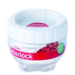 צנצנת פלסטיק מתחברת "אינטרלוק" 150 מ"ל Lock&Lock קוטר: 7.7 ס"מ גובה: 6.5 ס"מ דגם INL201