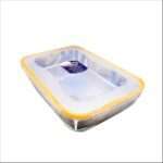 קופסת אחסון Lock&Lock הרמטית 3.4 ל' Easy Match. מידות: 33x23x6.8 ס"מ. דגם HPL361EM