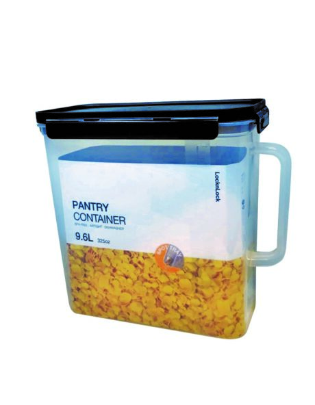 מיכל אחסון פלסטיק 9.6 ליטר עם ידית אחיזה