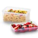 קופסת Lock&Lock הרמטית 1.4 ל' עם תא עליון נשלף. מידות: 8.4x13.4x20.5 ס"מ דגם HPL817HI