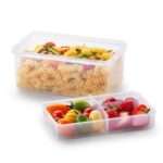 קופסת Lock&Lock עם תא עליון מחולק נשלף 1.4 ל' מידות: 8.4x13.4x20.5 ס"מ דגם HPL817HIT