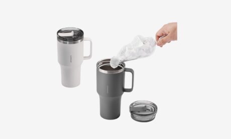 מאג טרמי "מטרו" מנירוסטה איכותית 820 מ"ל עם דופן כפולה וידית אחיזה מבית Lock&Lock