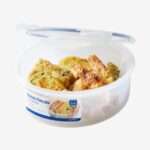 קופסת אחסון עגולה 2.5 ליטר עם רשת לניקוז נוזלים - Lock&Lock