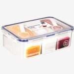 קופסת אחסון הרמטית עם 3 תאים וכפית | דגם 817 - Lock&Lock