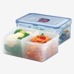 קופסת אחסון Lock&Lock הרמטית מחולקת 2.3 ל' מידות: 9.5x16.5x23.2 ס"מ דגם 825B