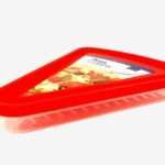 קופסא משולשת Lock&Lock לאחסון פיצה 420 מ"ל – פתרון חכם לפיצה טרייה