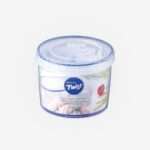 קופסת אחסון עגולה Lock&Lock מסדרת טוויסט 940 מ"ל קוטר: 12.7 ס"מ גובה: 10.2 ס"מ דגם LLS141