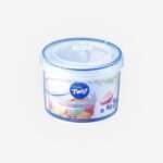 קופסת אחסון עגולה Lock&Lock מסדרת טוויסט 640 מ"ל קוטר: 11.5 ס"מ גובה: 8.8 ס"מ דגם LLS131