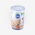 קופסת אחסון עגולה Lock&Lock מסדרת טוויסט 1.3 ליטר קוטר: 11.5 ס"מ גובה: 17.7 ס"מ דגם LLS133