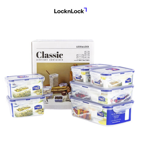 סט 6 קופסאות אחסון הרמטיות - Lock&Lock