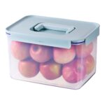 קופסת אחסון 6 ליטר מכסה בצבע מנטה עם ידית נשיאה מסדרת קלאסיק פלוס של Lock&Lock